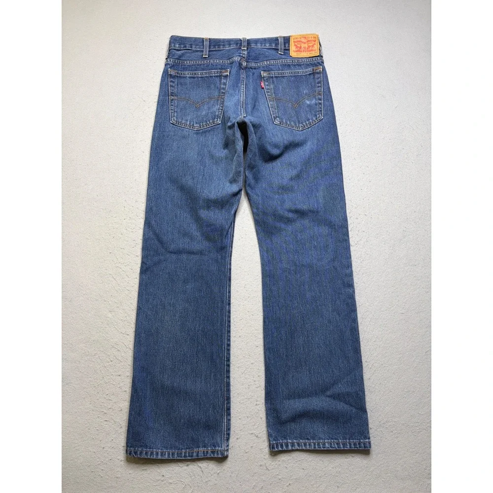 Levi's 517 Bootcut Jeans Mens 34x32 Blue Medium Wash Y2K Denim Classic Fit